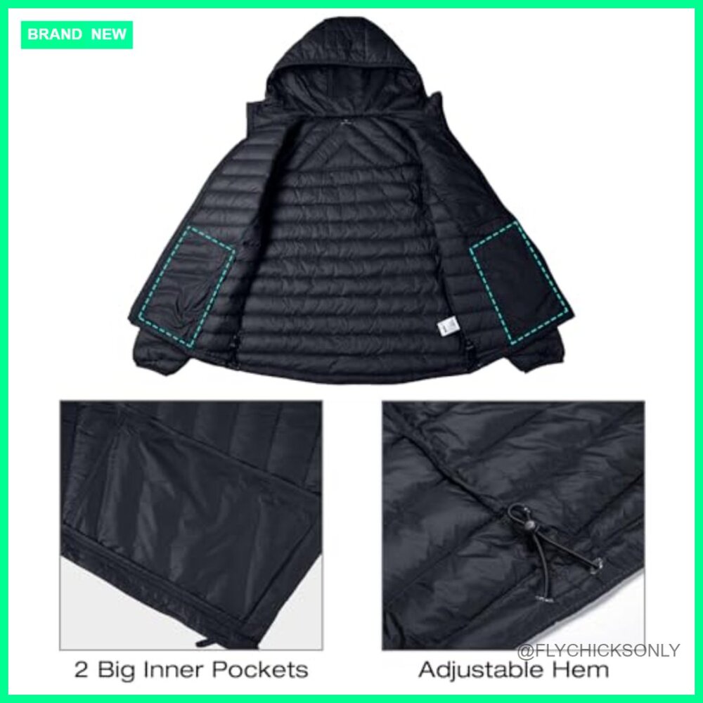Lightweight Packable Down Jacket Hooded Water-Res… - image 4